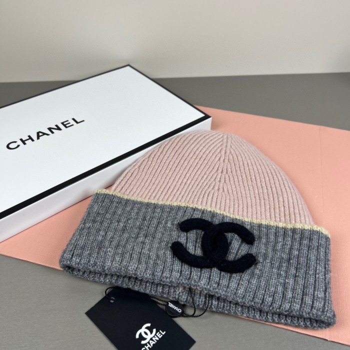 1:1 quality version Stereo Letter Embroidery Contrast Trim Ribbed Wool Beanie 6 colors 29569865