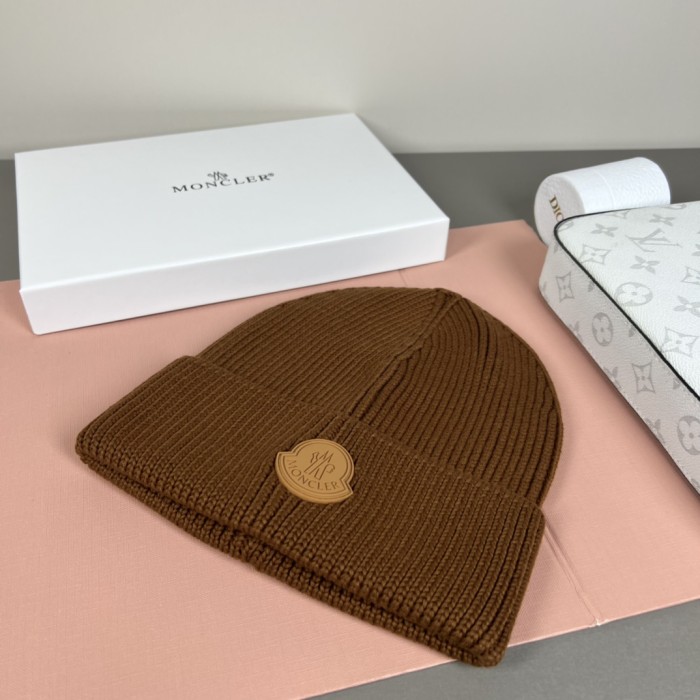 1:1 quality version Round Rubber Patch Logo Knit Unisex Beanie 9 colors 29569832