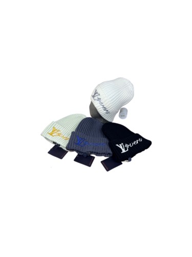 1:1 quality version Letter Flower Text Embroidery Rib Knit Woo Unisex Beanie 4 colors 29569855