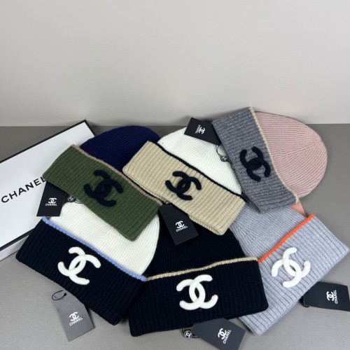 1:1 quality version Stereo Letter Embroidery Contrast Trim Ribbed Wool Beanie 6 colors 29569865