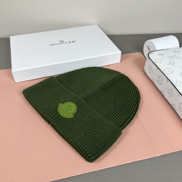 1:1 quality version Round Rubber Patch Logo Knit Unisex Beanie 9 colors 29569832
