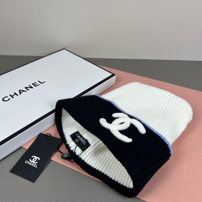 1:1 quality version Stereo Letter Embroidery Contrast Trim Ribbed Wool Beanie 6 colors 29569865