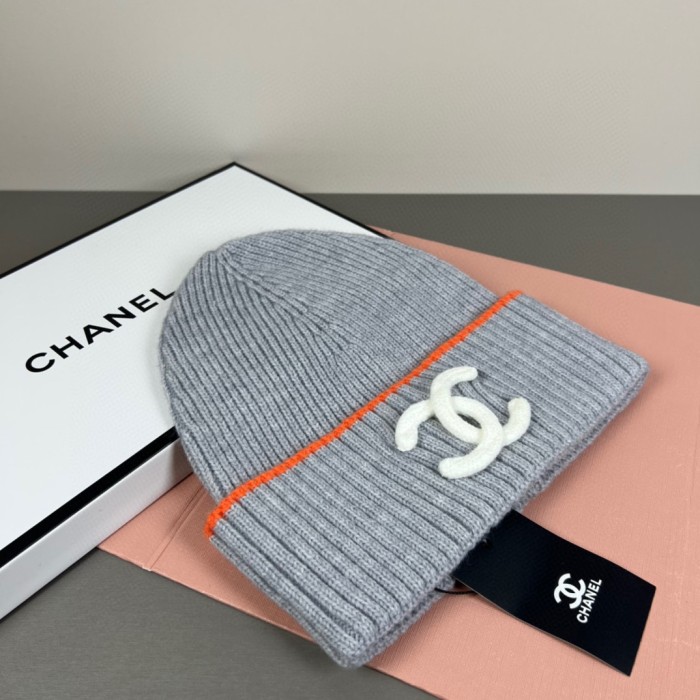 1:1 quality version Stereo Letter Embroidery Contrast Trim Ribbed Wool Beanie 6 colors 29569865