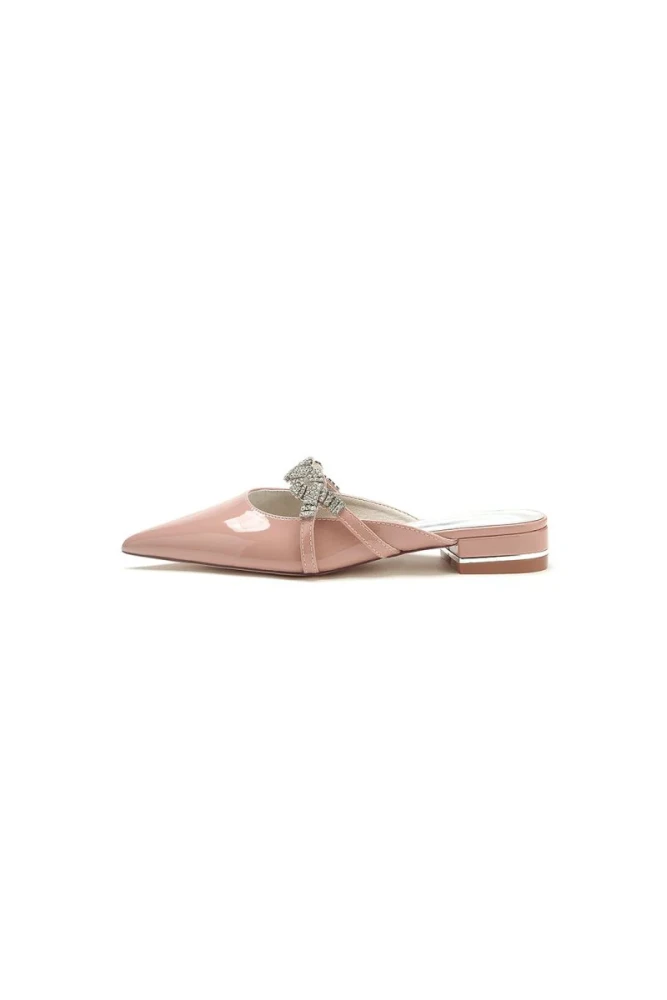 High Heels Nude Pink with Silver Embellishments