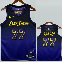 24-25 Lakers DONCIC #77 Royal blue City Edition Top Quality Hot Pressing NBA Jersey 24-25 Lakers DONCIC #77 Royal blue City Edition Top Quality Hot Pressing NBA Jersey