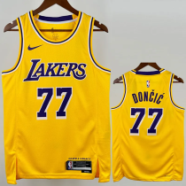 22-23 Lakers DONCIC #77 Yellow Top Quality Hot Pressing NBA Jersey(圆领) 22-23 Lakers DONCIC #77 Yellow Top Quality Hot Pressing NBA Jersey(圆领)