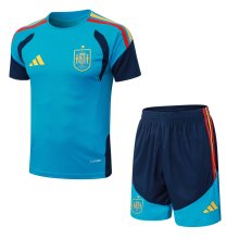 2026 Spain Blue High Quality Player Version Training Short Suit (球员套装)