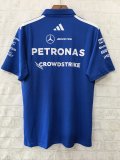 2026 F1 Benz New Pattern Short Sleeve Racing Suit