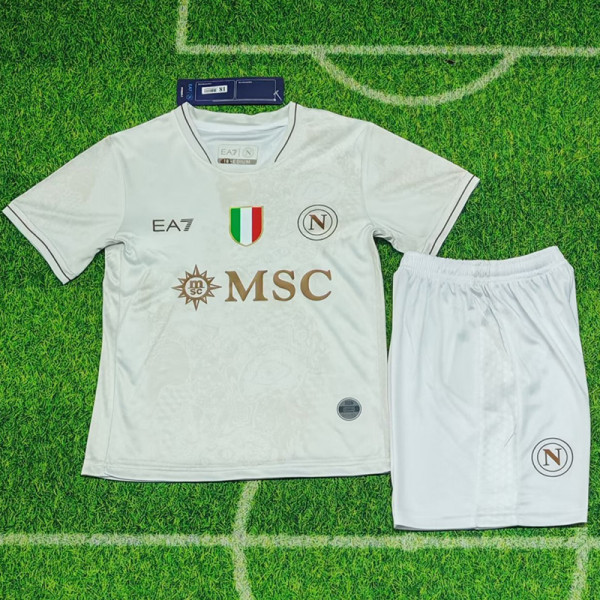 25-26 Napoli Away Kids Soccer Jersey 1:1 Thai Quality