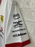 2025 F1 Ferrari New Pattern Short Sleeve Racing Suit