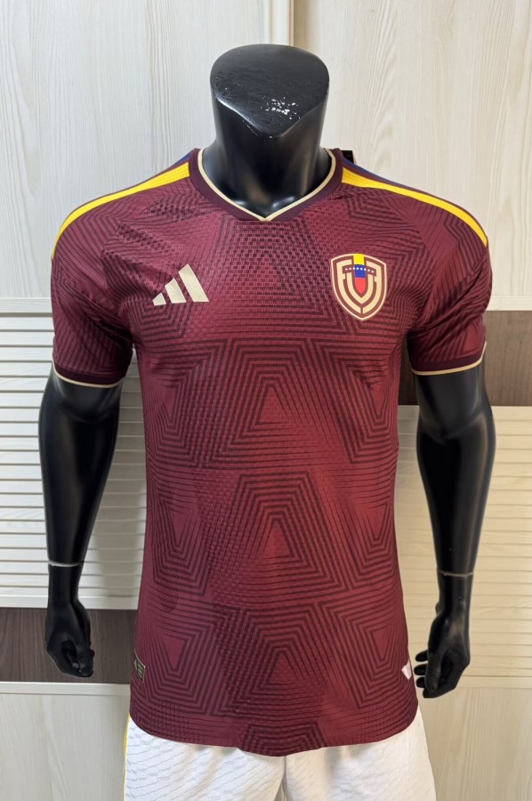 2026 Venezuela Home Player Version Soccer Jersey