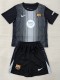 25-26 BAR Black Goalkeeper Kids Soccer Jersey 1:1 Thai Quality