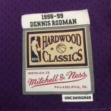 1998-99 LAKERS ROOMAN #73 Purple Retro Top Quality Hot Pressing NBA Jersey(圆领）