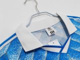 1988 Germany Away Blue Long sleeves Retro Soccer Jersey