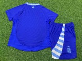 2024 Argentina Away Player Version Kids Soccer Jersey