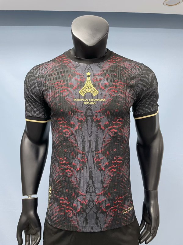 2025 PSG Grey Red Champion Player Version Training shirts