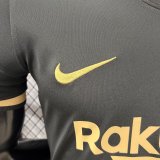 20-21 BAR Away Black Player Version Soccer Jersey