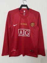 2007-2008 Man Utd Home UCL Edition long sleeve Retro Soccer Jersey 2007-2008 Man Utd Home UCL Edition long sleeve Retro Soccer Jersey