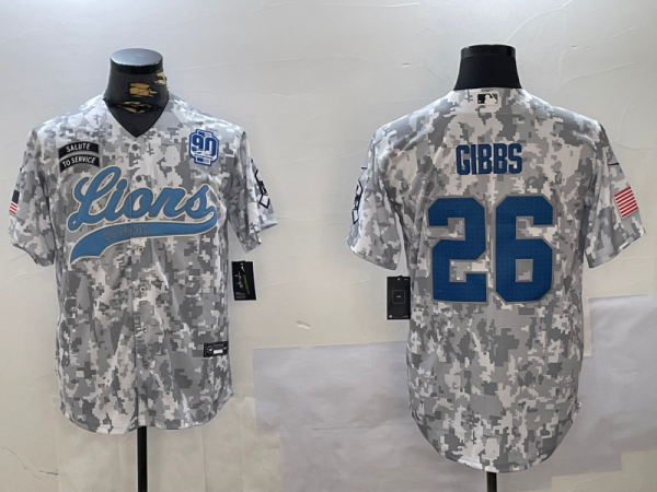 2024 NFL Lions New Pattern Jersey