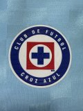 25-26 Cruz Azul Light Blue Goalkeeper Kids Soccer Jersey 1:1 Thai Quality