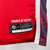 2024 Olympic Game USA CURRY # 4 Red Basketball Jersey
