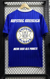 2025 AD Casual Blue Fans Training shirts *三叶草
