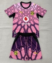 26-27 Dortmund Pink Goalkeeper Kids Soccer Jersey