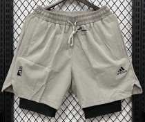 2026 ON Mousy gray Casual Double Layer Short Pants 2026 ON Mousy gray Casual Double Layer Short Pants