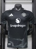 26-27 Man Utd Black Goalkeeper Player Version Soccer Jersey