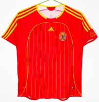 2006 Spain Home Retro Soccer Jersey