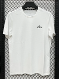 2026 ALO White Ice Silk Casual T-Shirt