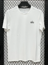 2026 ALO White Ice Silk Casual T-Shirt