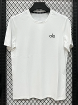 2026 ALO White Ice Silk Casual T-Shirt 2026 ALO White Ice Silk Casual T-Shirt