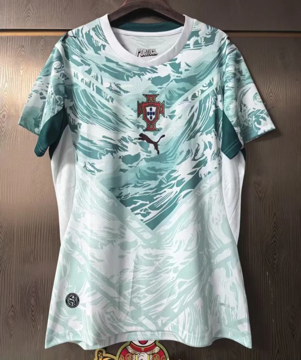 2026 World Cup Portugal Away Women Fans Soccer Jersey（女）