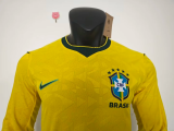 2026 World Cup Brazil Home Long Sleeve Player Version Soccer Jersey (长袖球员)