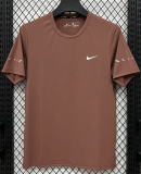 2026 NK Brown Ice Silk Casual T-Shirt