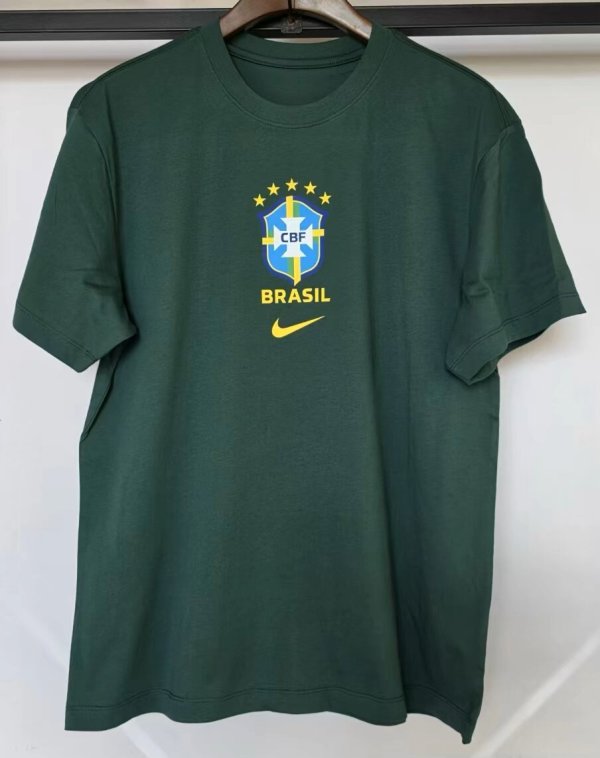 26-27 Brazil Green High Quality Casual T-Shirt