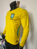2026 World Cup Brazil Home Long Sleeve Player Version Soccer Jersey (长袖球员)