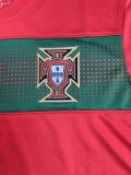 2010 Portugal Home Long Sleeve Retro Soccer Jersey