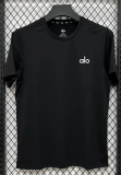 2026 ALO Black Ice Silk Casual T-Shirt