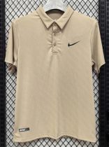 2026 NK Khaki color Ice Silk Polo Short Sleeve 2026 NK Khaki color Ice Silk Polo Short Sleeve