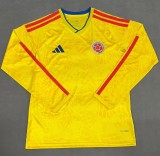 2026 World Cup Colombia Home Long Sleeve Fans Soccer Jersey (长袖)