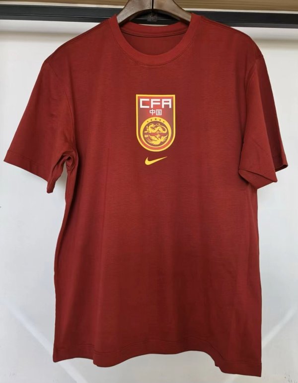 26-27 China Red High Quality Casual T-Shirt