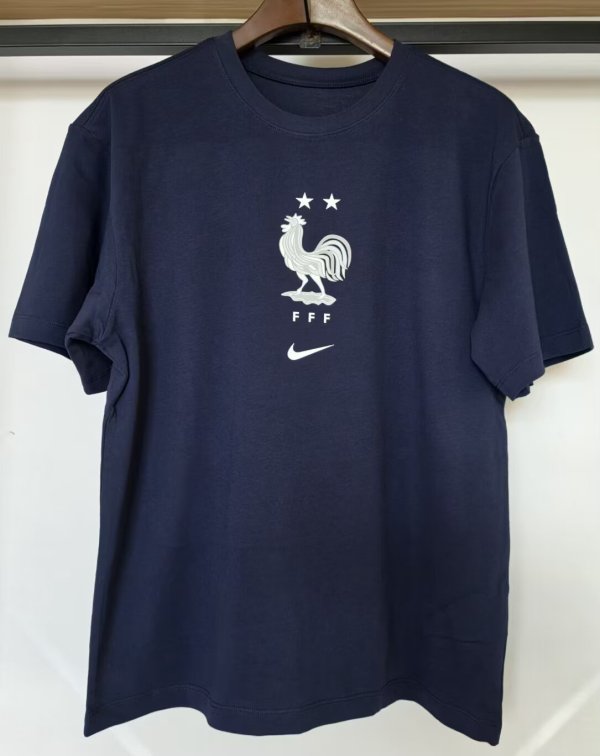 26-27 France Blue High Quality Casual T-Shirt
