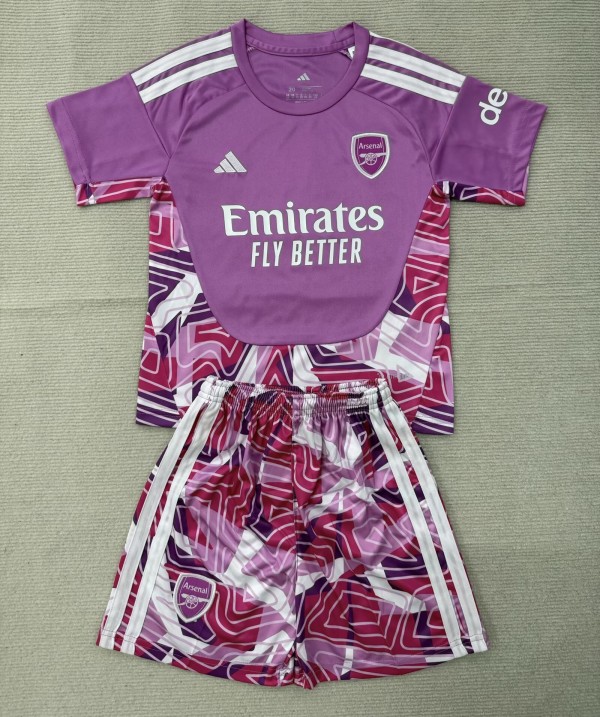 26-27 ARS Pink GoalKeeper Kids Soccer Jersey