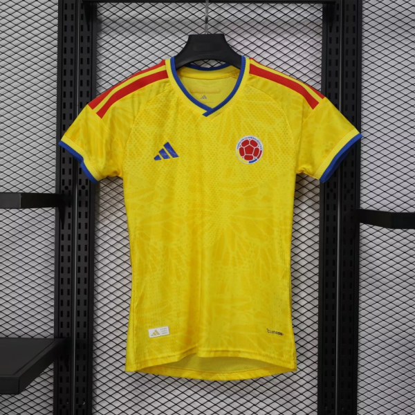 2026 World Cup Colombia Home Women Player Version Soccer Jersey (女)