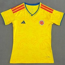 2026 World Cup Colombia Home Women Fans Soccer Jersey (女)