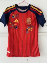 2026 Spain Home Embroidered Version Soccer Jersey