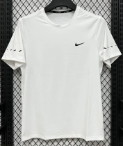 2026 NK White Ice Silk Casual T-Shirt 2026 NK White Ice Silk Casual T-Shirt