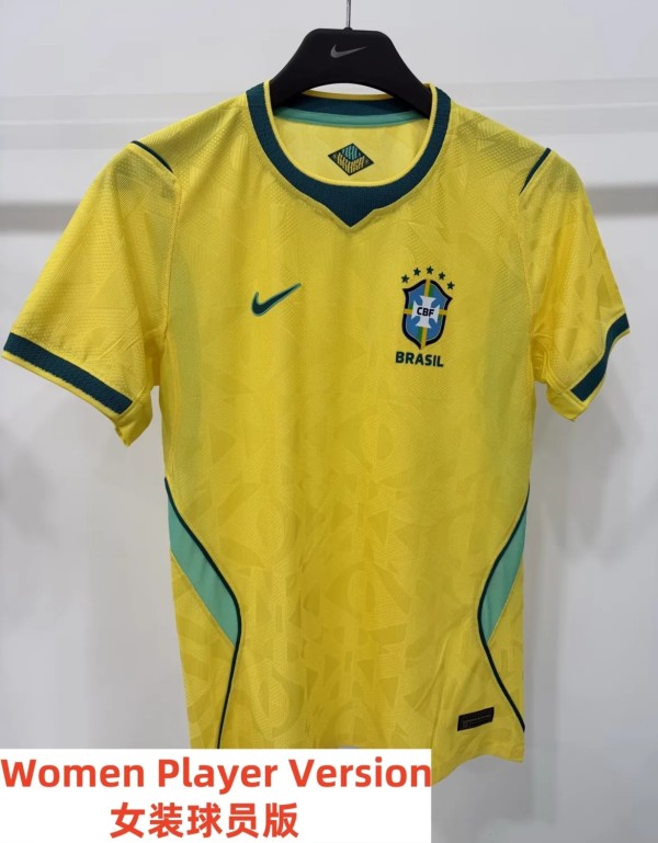 2026 World Cup Brazil Home Women Player Version Soccer Jersey (女)